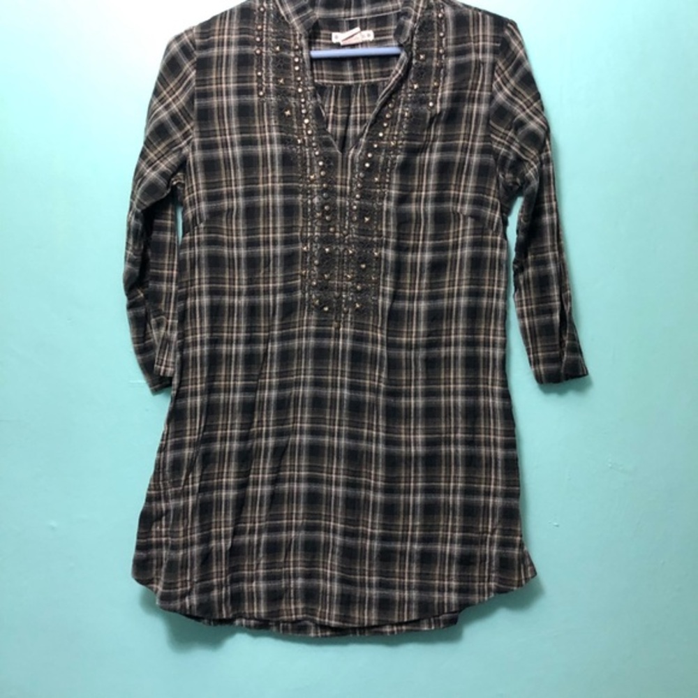 Ruffhewn Size small flannel mini dress